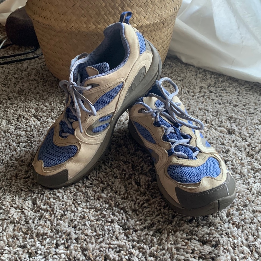 Merrell Hiking Shoes Silver Blue 7